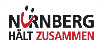 Logo „Nürnberg hält zusammen“.