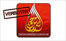 Banner der Website des Vereins „Die wahre Religion“.