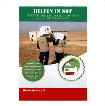 Logo: „Helfen in Not“.