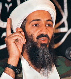 Porträtfoto: Usama bin Laden.